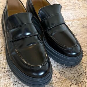 Tony Bianco Shiny Black Loafers